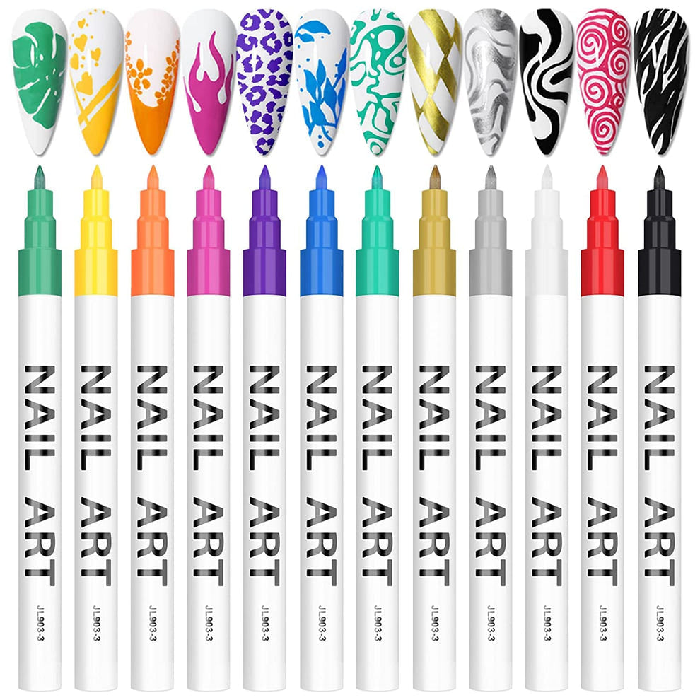 12 Colors Nail Art Pens Set