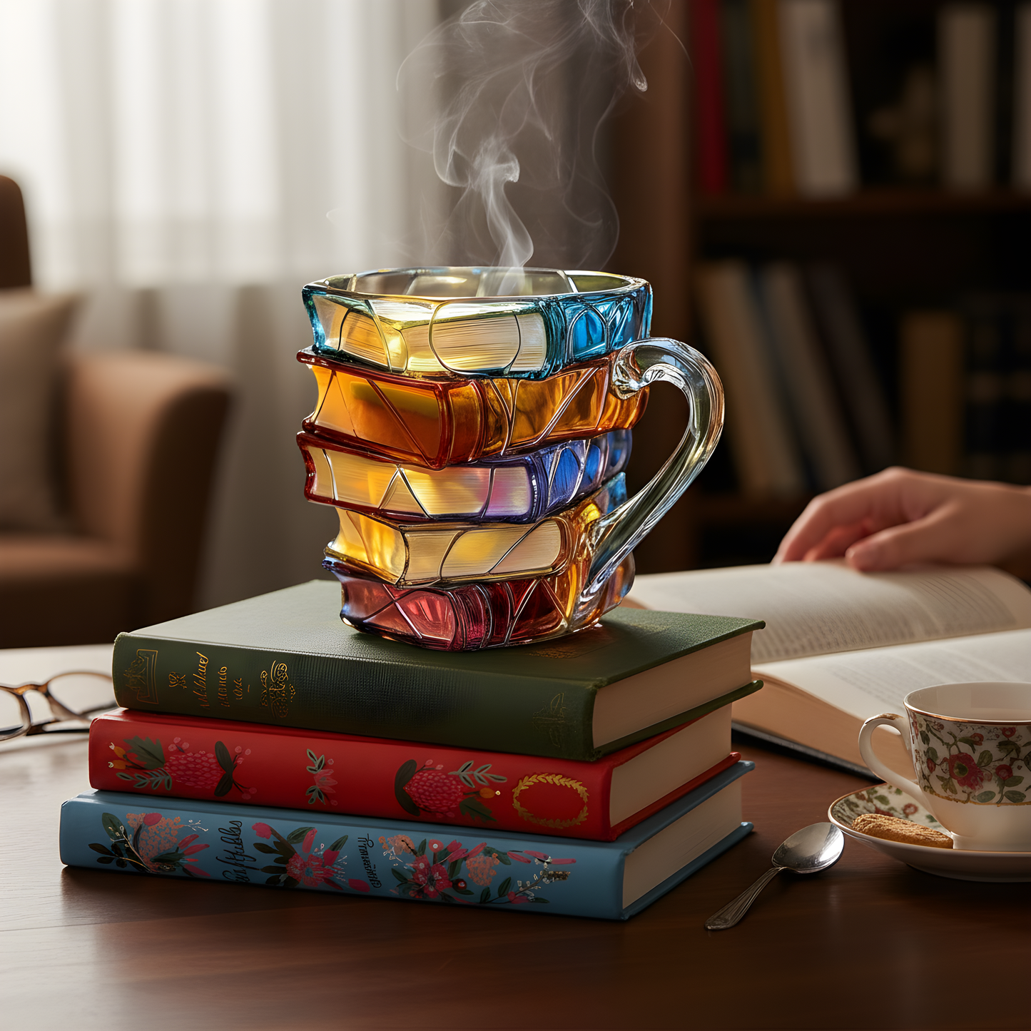 Book Mug-with a spoon